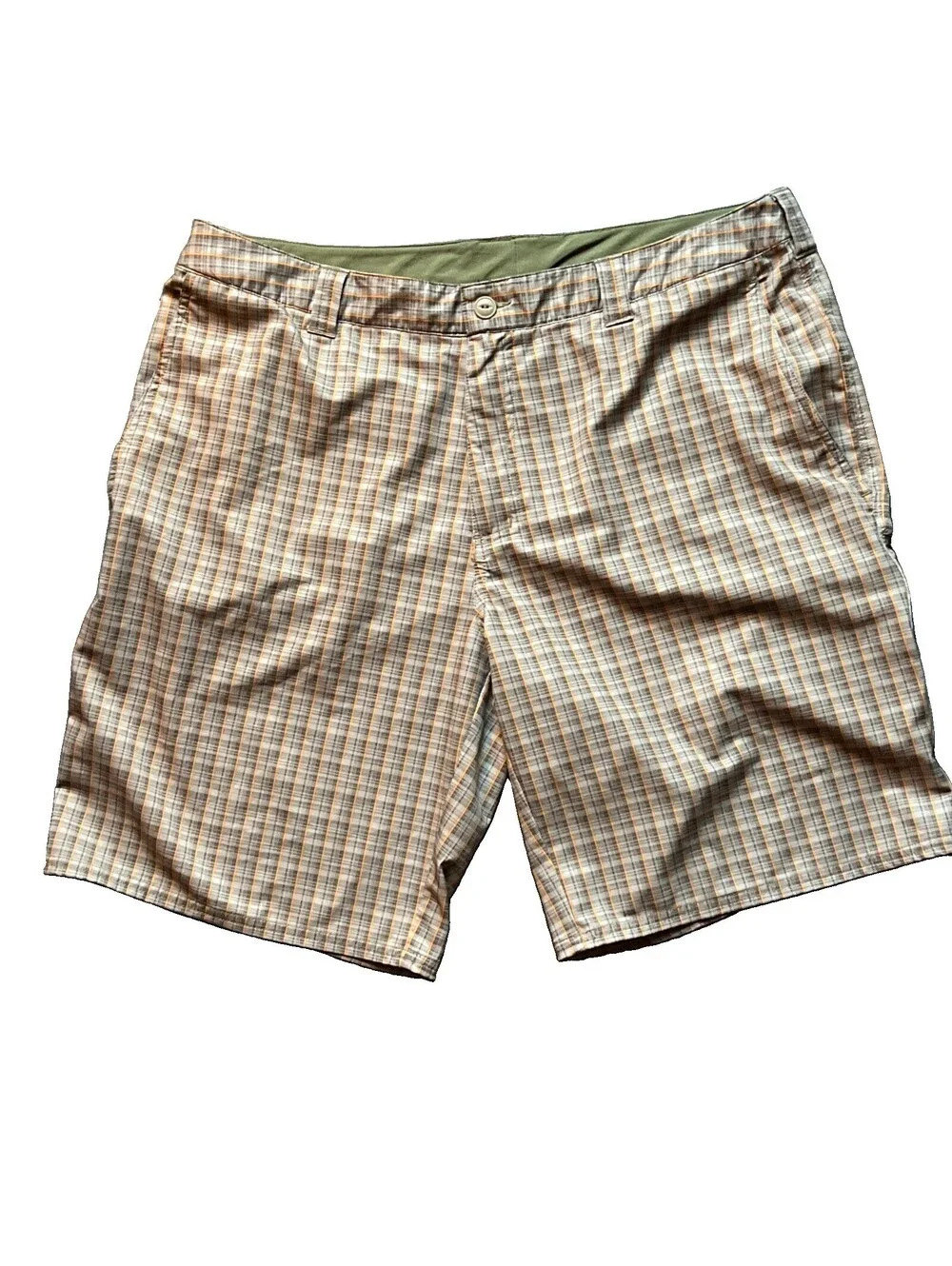 The North Face Men’s 38 Plaid Performance Golf Hiking Shorts Flat Front CFX0